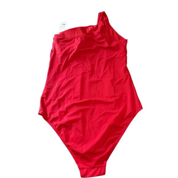 NWT Andie Swim Size XXXL Cherry Red Nantucket One Piece One Shoulder Plus Size - Picture 3 of 6